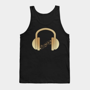 Headphones Playing Music Tank Top